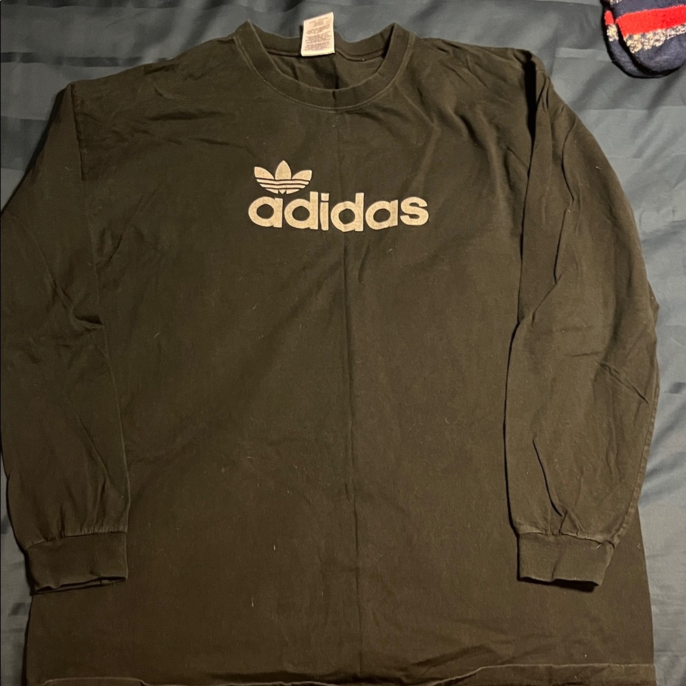 Adidas Black Crewneck Long Sleeve